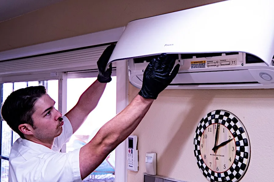 cypress air technician services ductless mini-split unit